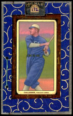 Picture, Helmar Brewing, T206-Helmar Card # 172, Nixey Callahan, Batting follow through, Chicago White Sox